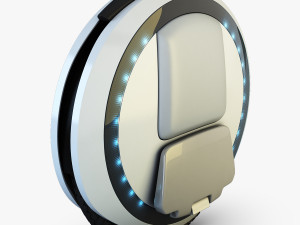 ninebot one white Modelo 3D