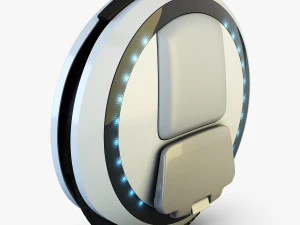 ninebot one white 3D Model