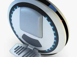 ninebot one white 3D Model