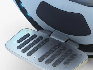 ninebot one white 3D Model