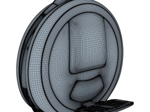 ninebot one white Modelo 3D