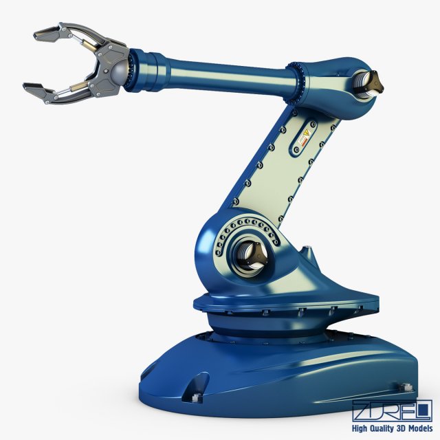 industrial robot v 2 Modèle 3D .c4d .max .obj .3ds .fbx .stl .blend 