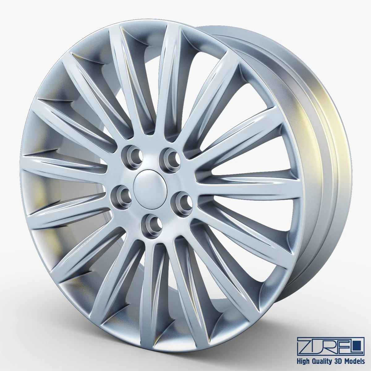 mondeo spoke 17 alloy wheel 3D Model .c4d .max .obj .3ds .fbx .stl .blend 