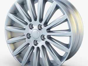 jante de liga leve mondeo com raios 17 Modelo 3D