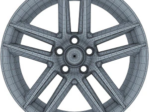 mustang boss 302 19 laguna seca ruota rossa Modello 3D