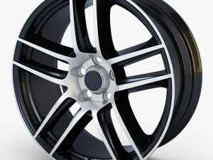 mustang boss 302 19 laguna seca wheel black 3D Model
