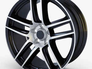 mustang boss 302 19 laguna seca ruota nero Modello 3D