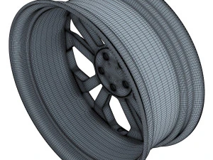 taurus sho 20 machined wheel black v 1 3D Model