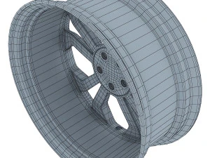 taurus sho 20 machined wheel black v 1 3D Model