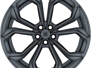 taurus sho 20 machined wheel black v 1 3D Model