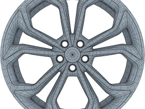 taurus sho 20 machined wheel black v 1 3D Model