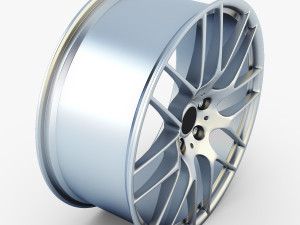 style 359m wheel silver mid poly 3D Model