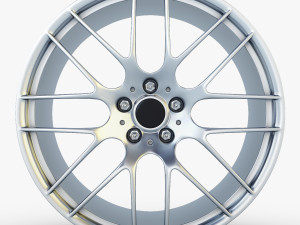 style 359m wheel silver mid poly 3D Model