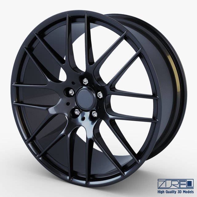 style 359m wheel black mid poly 3Dモデル .c4d .max .obj .3ds .fbx .stl .blend 