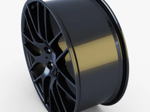 style 359m wheel black mid poly 3D Model