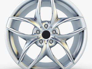 style 215 wheel silver mid poly 3D-Modell