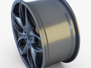style 215 wheel ferric gray mid poly 3D Model