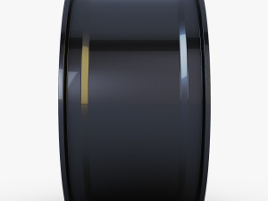 style 215 wheel black mid poly 3D Model