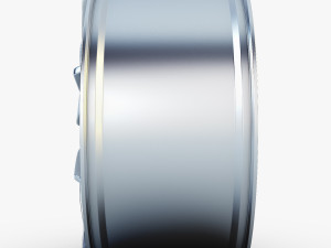 style 332 wheel silver mid poly 3D Model