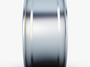 style 138 wheel silver mid poly 3D Model