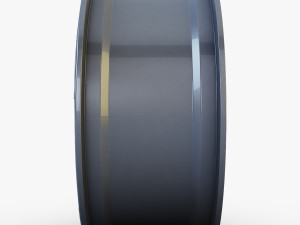 style 138 wheel ferric gray mid poly 3D Model