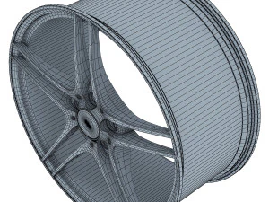 style 313 wheel ferric gray mid poly 3D Model