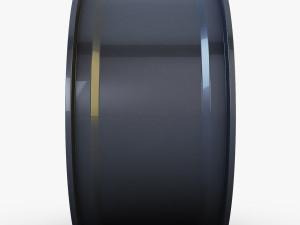 style 300 wheel ferric gray mid poly 3D Model