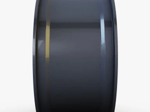 style 300 wheel ferric gray mid poly 3D Model