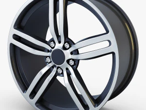 stile 167 ruota ferric grigio medio poly Modello 3D