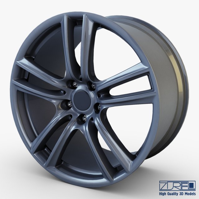 style 303 wheel ferric gray mid poly 3D-Modell .c4d .max .obj .3ds .fbx .stl .blend 