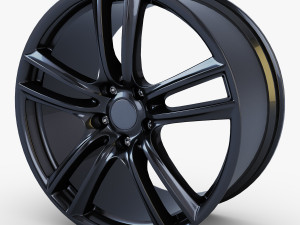 style 303 wheel black mid poly 3D मॉडल