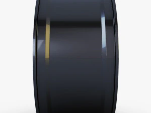 style 227 wheel black mid poly 3D Model