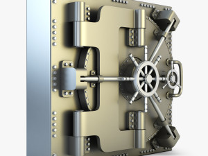 bank vault door v 1 Modello 3D