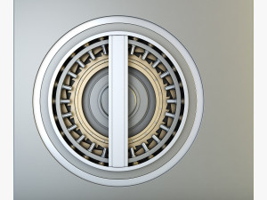 bank vault door v 1 Modello 3D