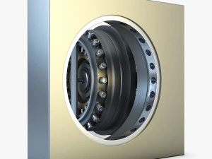 bank vault door v 1 3D Model