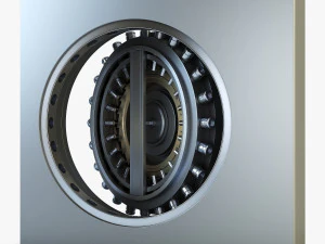 bank vault door v 1 3D Model