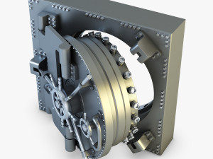 bank vault door v 1 Modello 3D