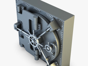 bank vault door v 1 Modello 3D
