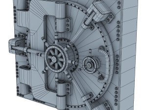 bank vault door v 1 Modello 3D