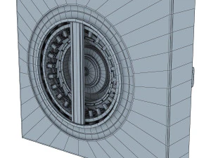 bank vault door v 1 3D Model