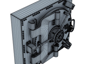 bank vault door v 1 Modello 3D