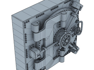 bank vault door v 1 Modello 3D