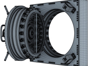 bank vault door v 1 Modello 3D