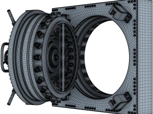 bank vault door v 1 3D Model