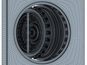bank vault door v 1 3D Model