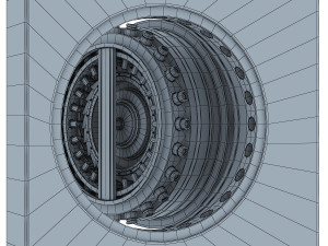 bank vault door v 1 Modello 3D