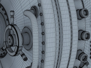 bank vault door v 1 Modello 3D