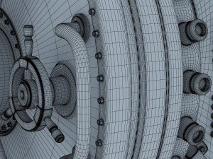 bank vault door v 1 3D Model