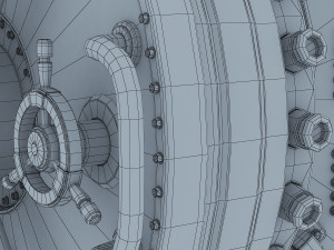 bank vault door v 1 Modello 3D