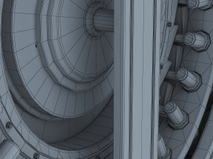 bank vault door v 1 Modello 3D